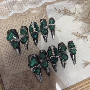 screenshot-26 Heavy Duty Nail 3.0cm Emerald Gem Nail Art