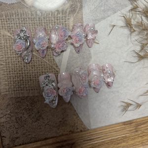 screenshot-6 Heavy-duty nail 2.5 length, Carved nails,pure handmade wearable nail art stickers